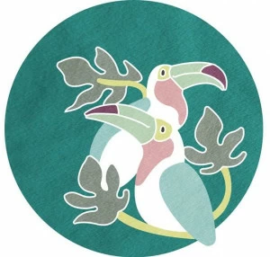 Un Tapis à Paris Круглый детский коврик из хлопка Children