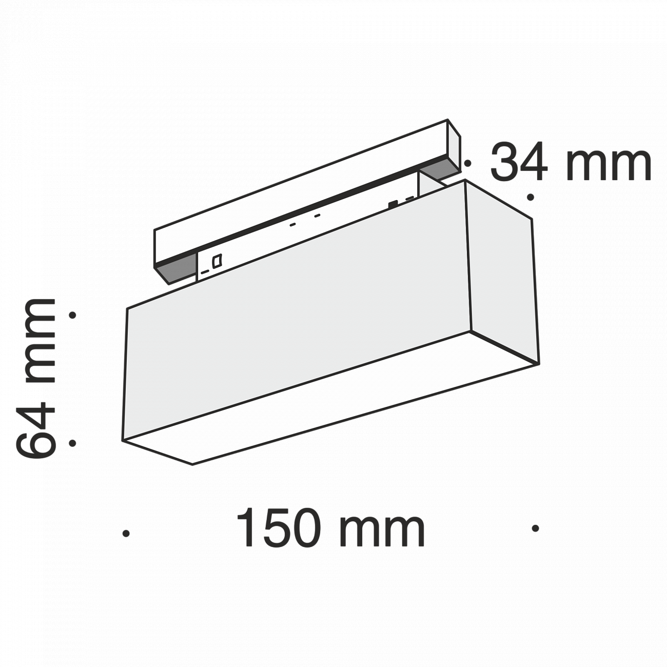 Трековый светильник черный TR012-7W3K TECHNICAL MAGNETIC TRACK SYSTEM 00-3956229 Черный  - Вид №1