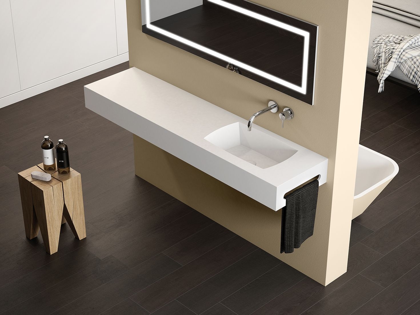 Одиночный подвесной умывальник Hidrobox Program ARCH-00012208 - Вид №2