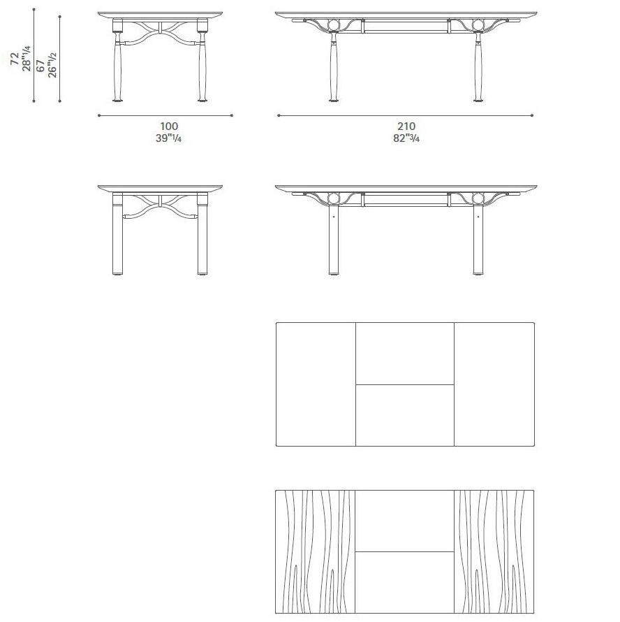 Poltrona Frau Прямоугольный письменный стол из кожи со встроенной полкой L'ufficio - sistemi direzionali sun-id-1414986 - Вид №10