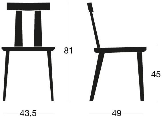 SIPA Стул из лакированного дерева Milano sun-id-1384541 - Вид №5
