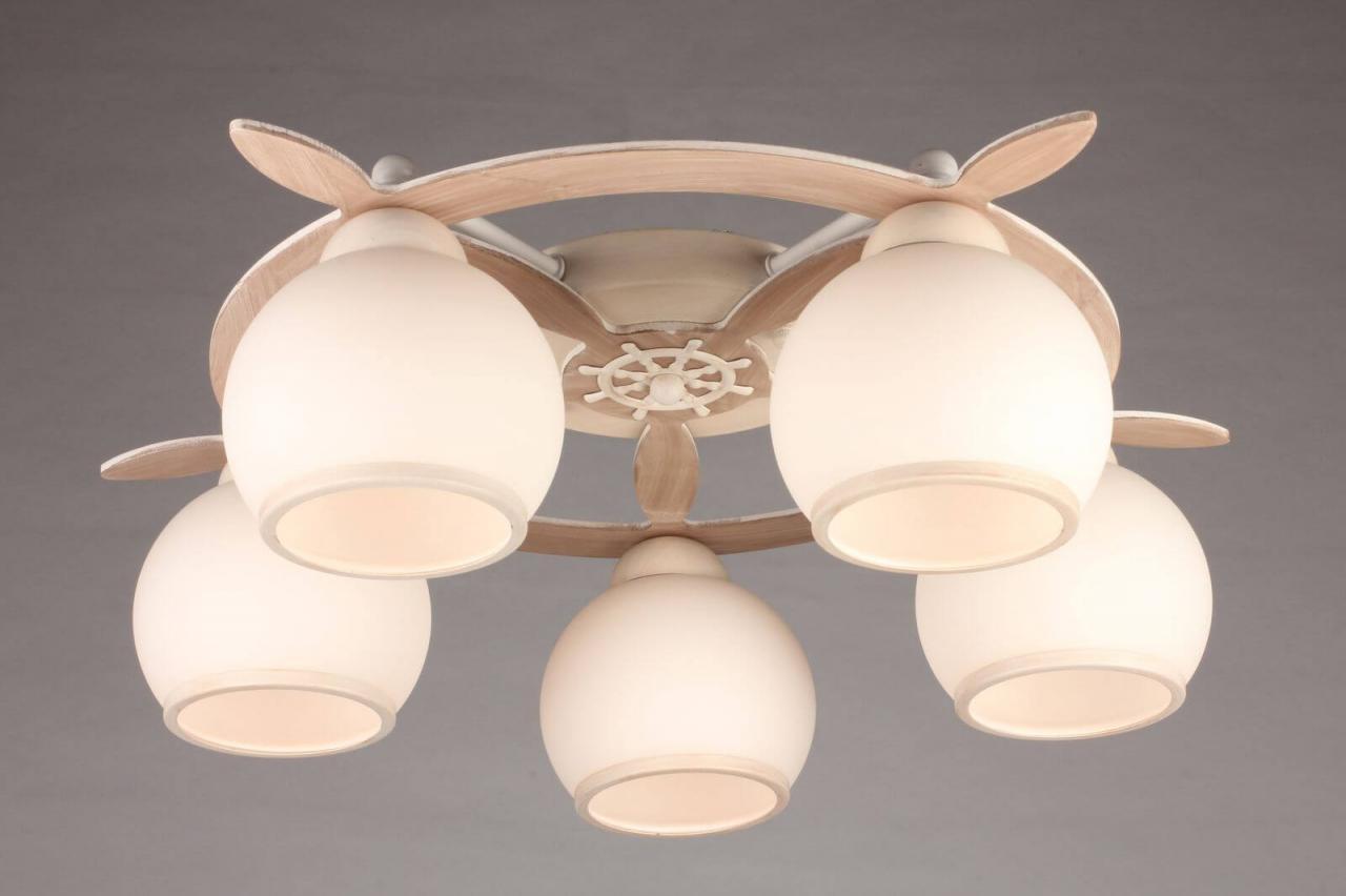 Потолочная люстра Omnilux OML-50517-05 OMNILUX OML-5051 183137 Белый  - Вид №2