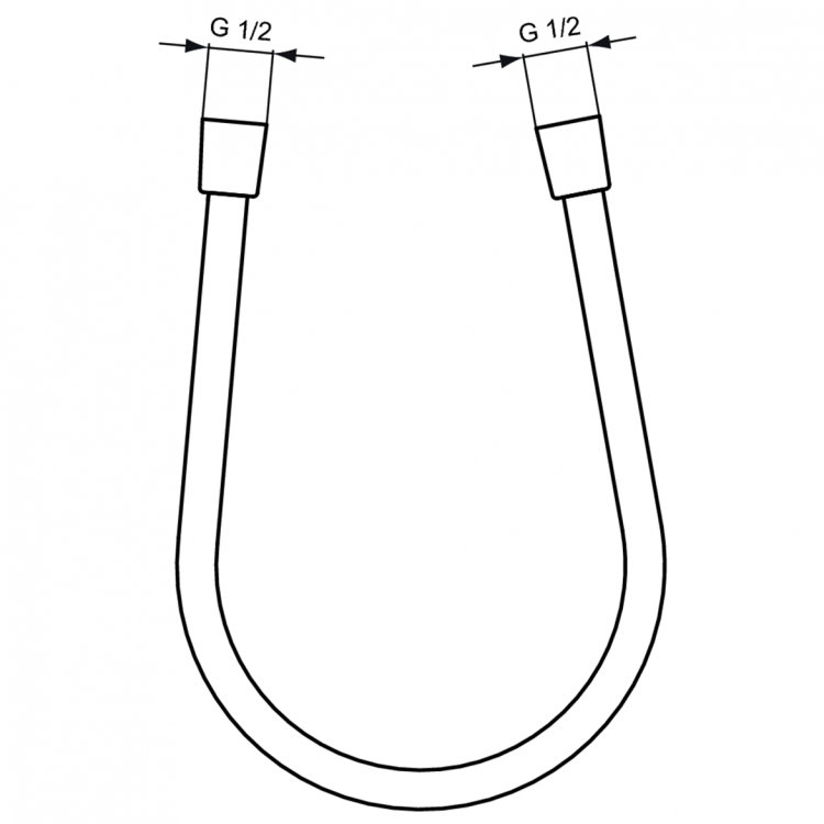 A3306AA Пластиковый шланг для душа 1250 мм IDEALFLEX Ideal Standard OTHER  - Вид №3