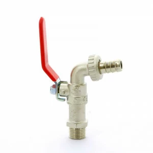 Кран садовый Н со штуцером рычаг стальная TIEMME 1/2"