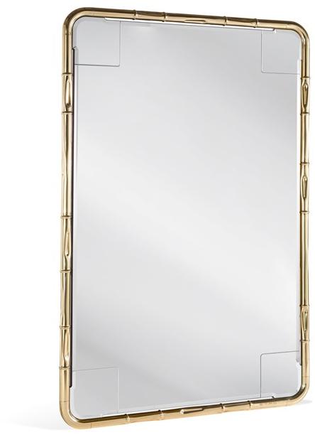 ETRO Home Interiors Прямоугольное настенное зеркало в латунной оправе Delfi sun-id-1505440 - Вид №1