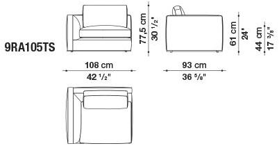 B&B Italia Модульный угловой диван из ткани Richard sun-id-1472345 - Вид №11