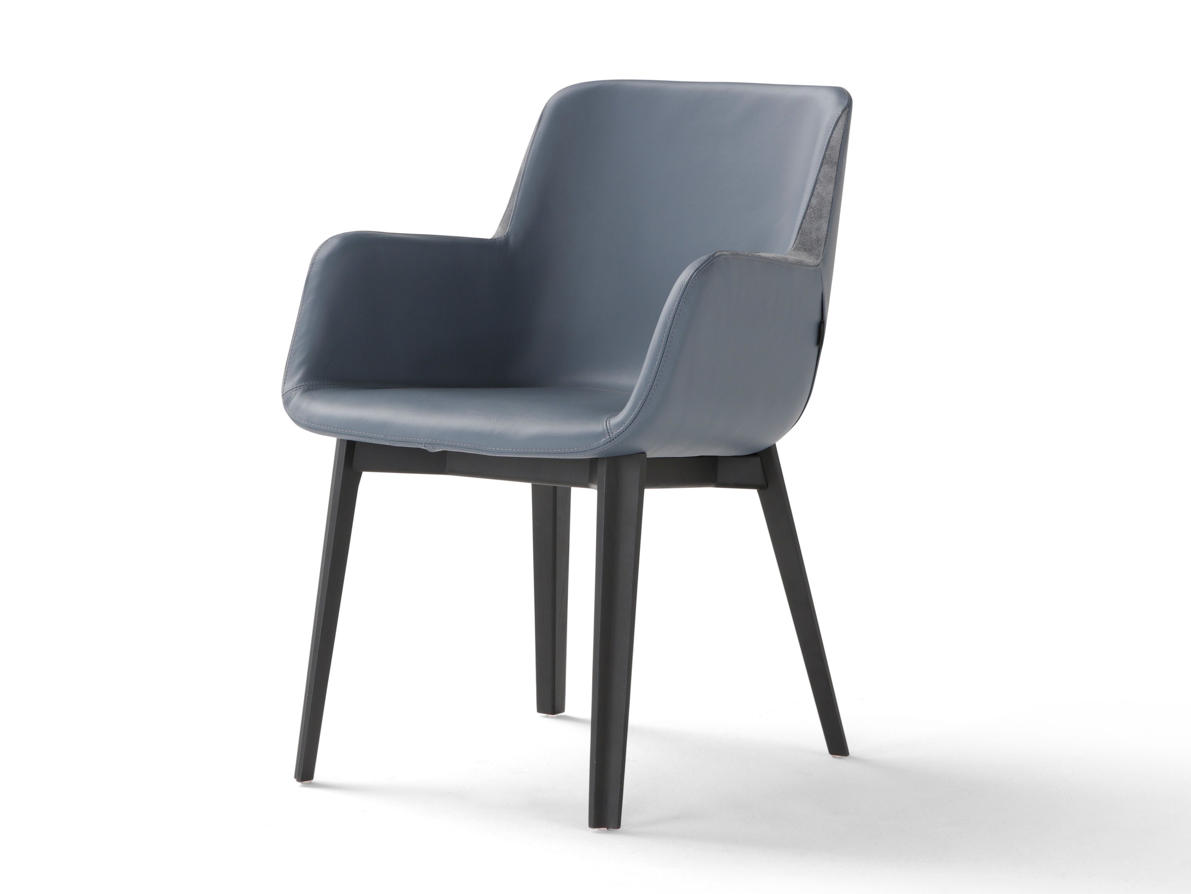 Кожаный мягкий стул с подлокотниками Amura Panis ARCH-00018313