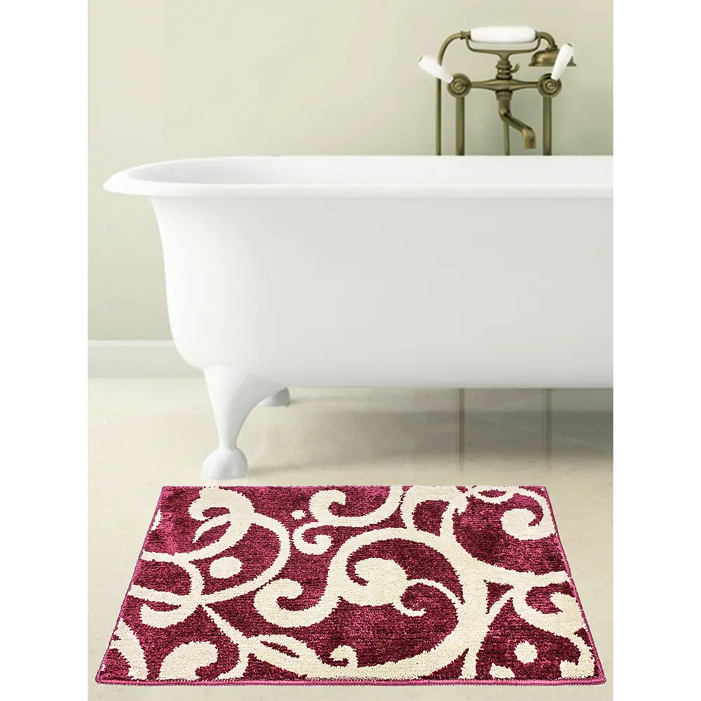 Коврик для ванной комнаты «Узоры» 50х80 см цвет фиолетовый MR PENGUIN STLM-2135336 - Вид №3