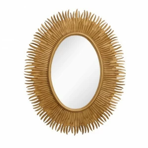 Овальное зеркало настенное золото Moher PUSHA ДИЗАЙНЕРСКИЕ 062589 Золото