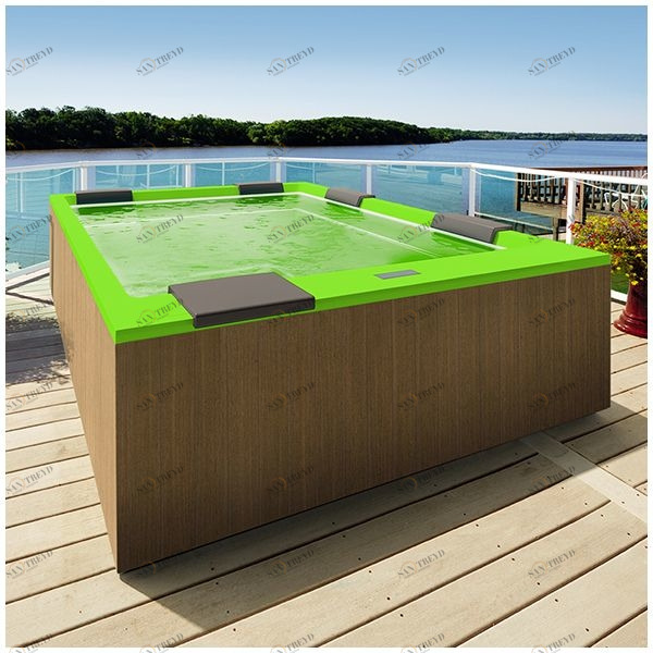 Бассейн Gruppo Treesse Muse Plus-V212I-PL-S прямоугольный встроенный салатовый PLUSV212IPLS