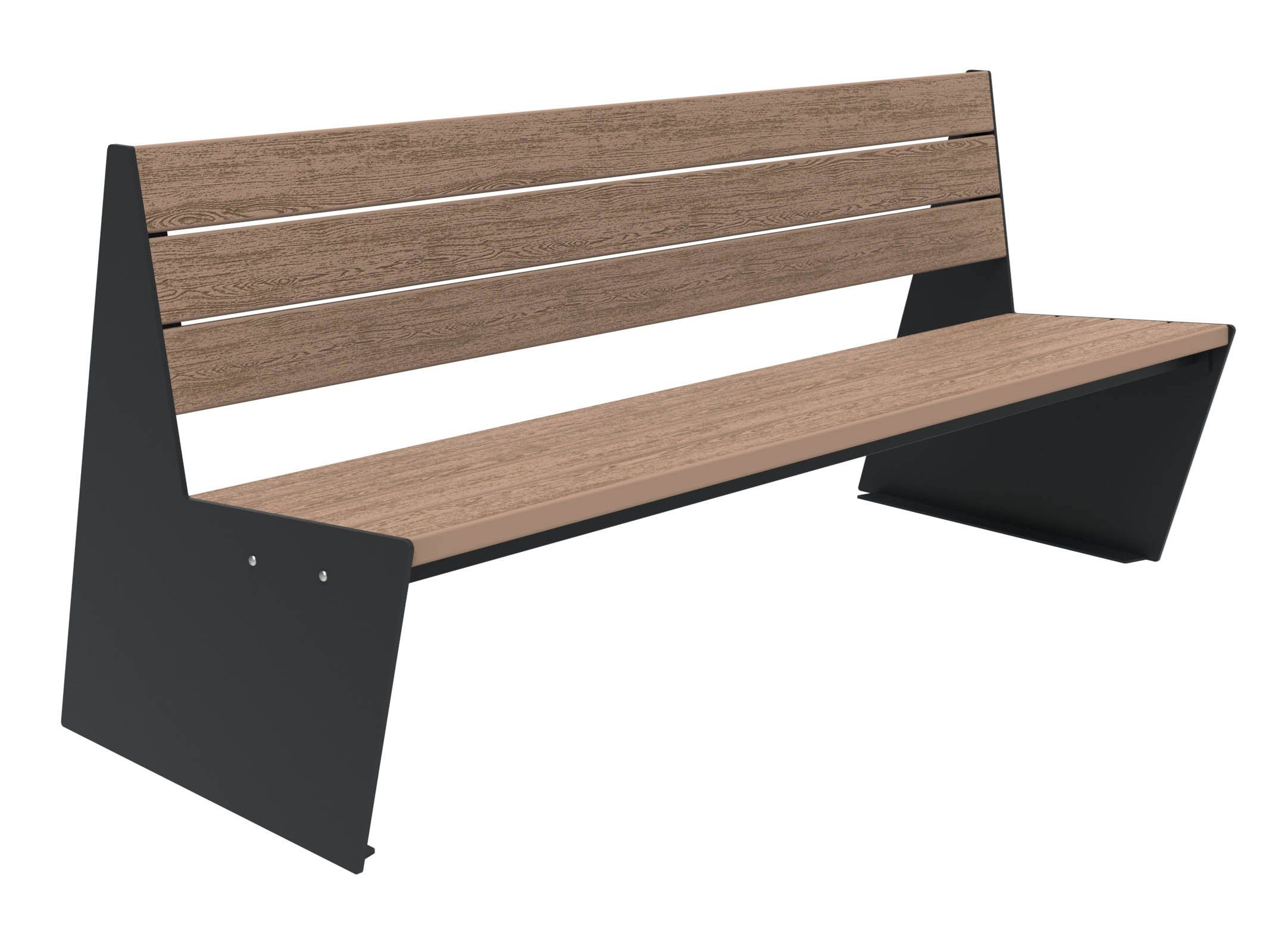 Скамья WPC со спинкой Lazzari Sharp ARCH-00095832 - Вид №16