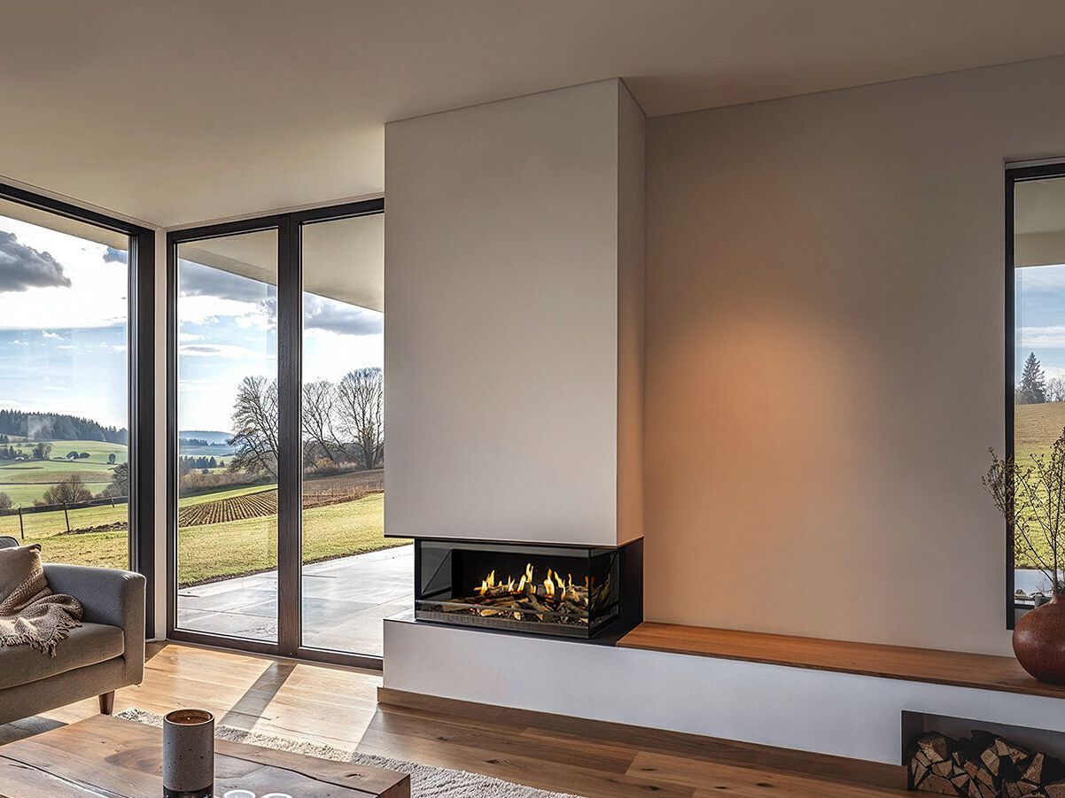 Голографический камин с тройным фасадом KALFIRE E-ONE 100S ARCH-00093661 - Вид №1