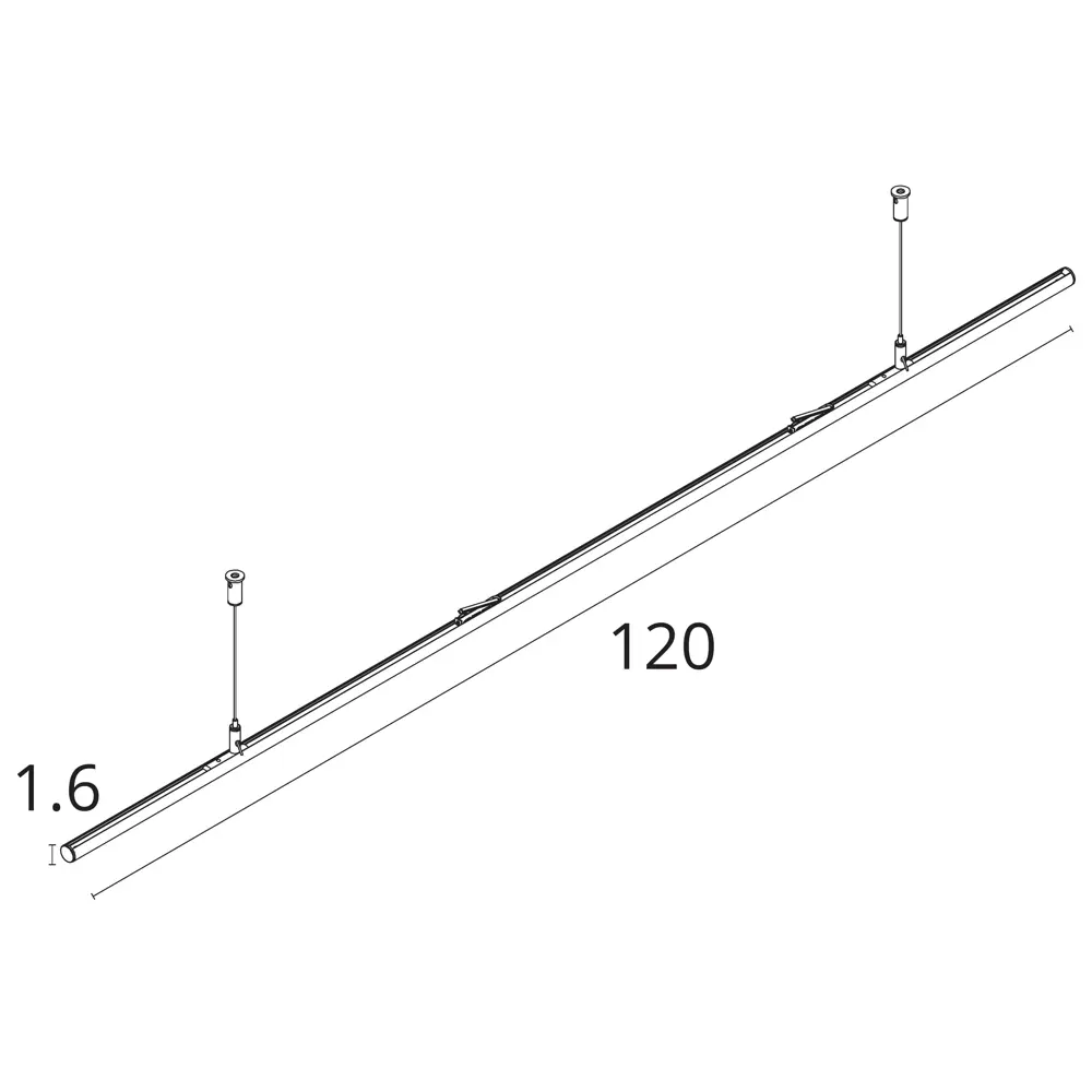 Штанга подвесная Divinare Decorato с тросами STLM-2154728 - Вид №2