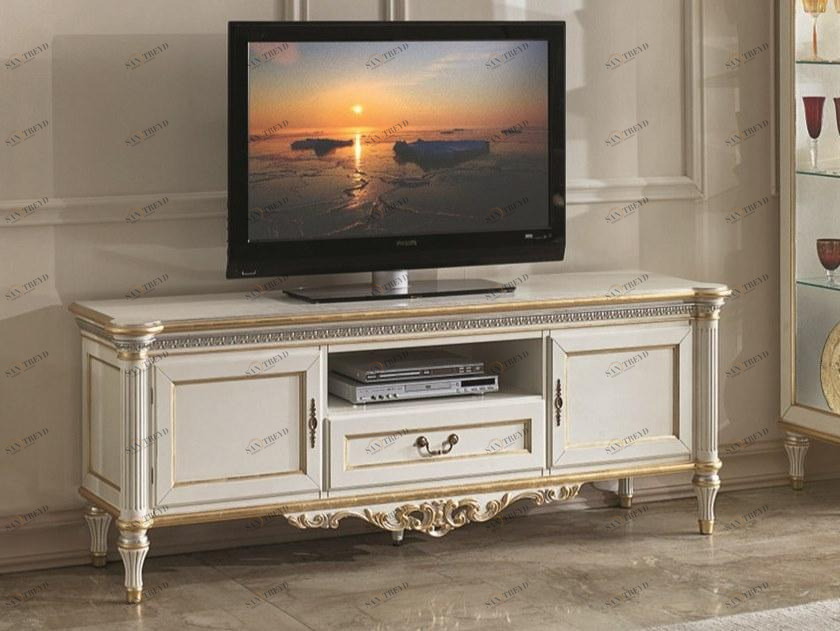 SCAPPINI & C Низкая лакированная тумба под ТВ с распашными дверцами 35th anniversary 2707