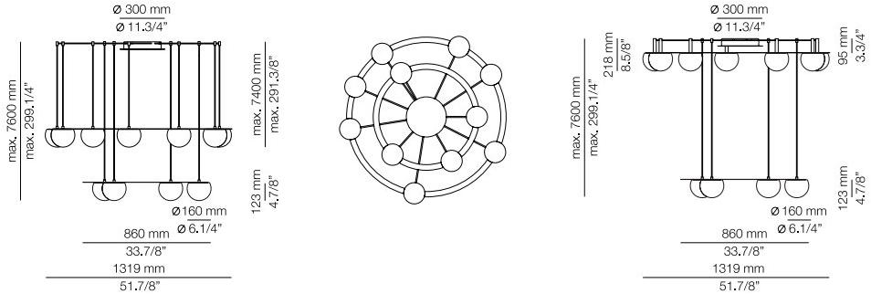 Estiluz Led люстра Circ T-3815 - t-3816 - Вид №9