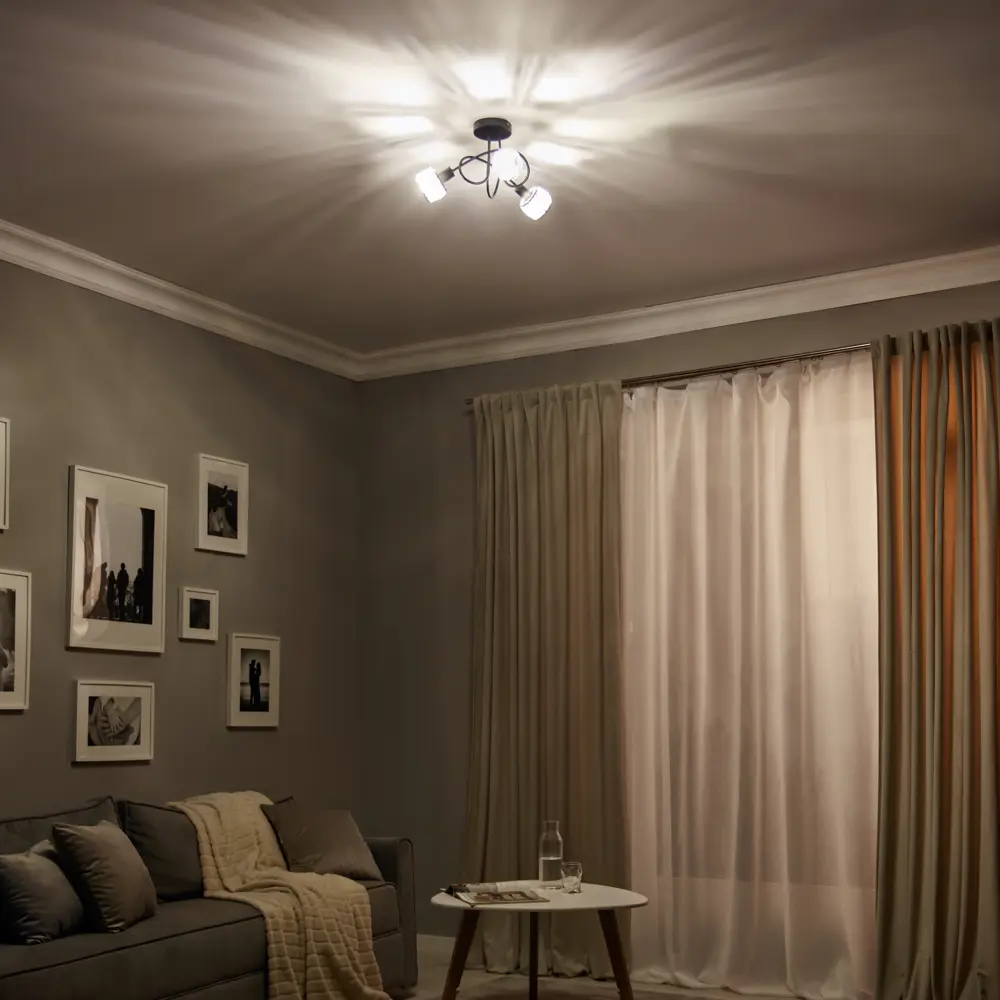 Люстра De City Акцент - современный потолочный светильник с тремя плафонами 88038459 STLM-0915620 - Вид №10