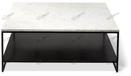 Ethnicraft Квадратный журнальный столик из каррарского мрамора Anders 60074