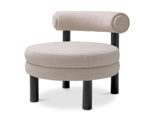 Тканевое кресло без подлокотников с мягким сиденьем