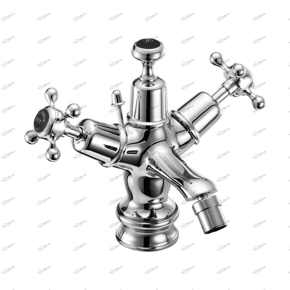 Смеситель для биде на 1 отверстие Regent, с донным клапаном [CLR13 BLA] Regent Burlington T15-QT BLA, T1 BLA, T4B