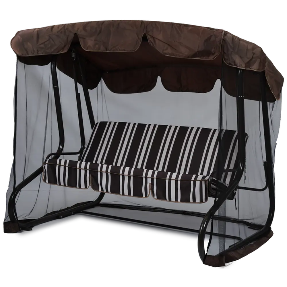 Качели садовые Вардэ 2 3-х местные до 350 кг коричневый GREENGARD Вардэ-2 STLM-2141989 - Вид №1