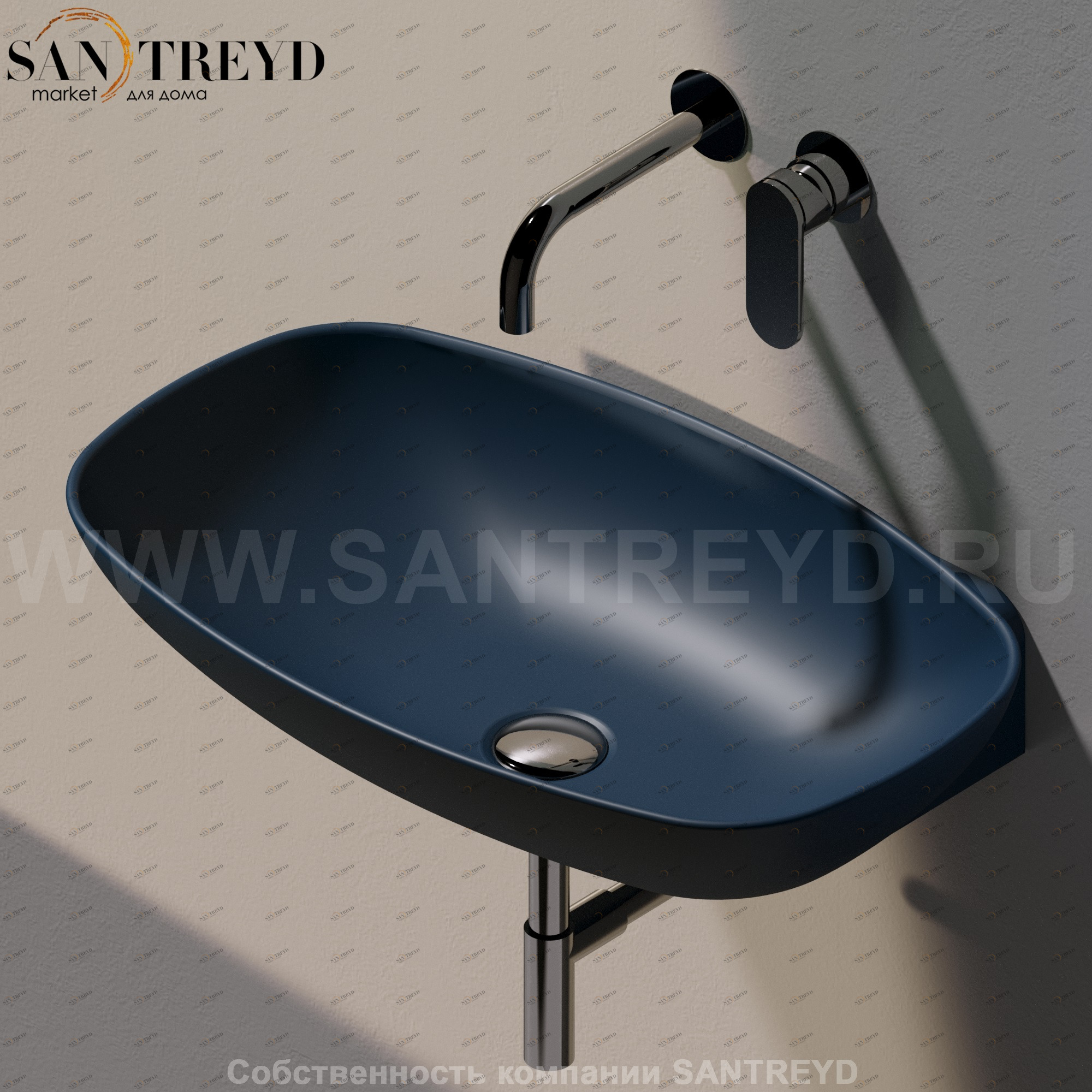 ND60L7016 Подвесная раковина настенная прямоугольная Ceramica Flaminia Nuda