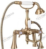 Смеситель на борт ванны с ручным душем, шлангом 150 см CEZARES LORD-PBV2-02-Bi