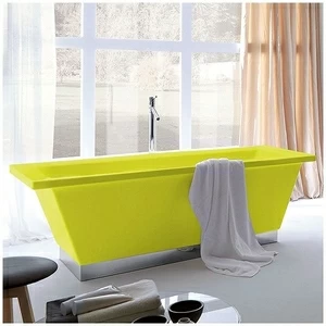 Ванна Gruppo treesse Conthea V1211AC-Z жёлтая отдельностоящая прямоугольная