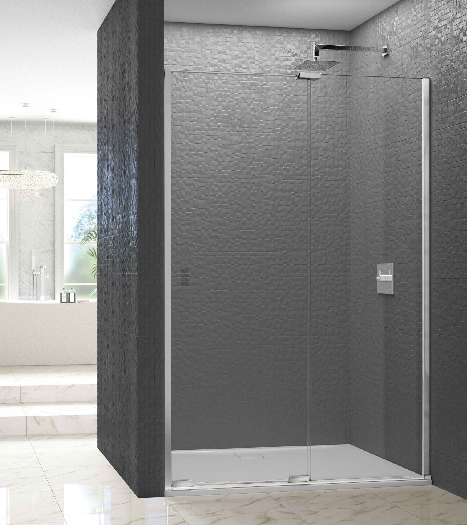 Дверь в нишу ARXFSL180 L or R 1 Merlyn Arysto Хромированный  - Вид №1