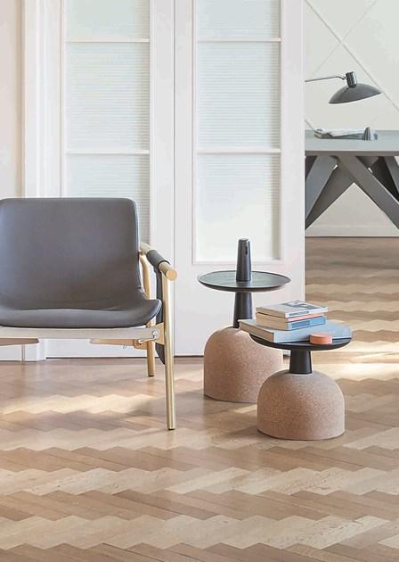 Bonaldo Высокий круглый деревянный журнальный столик sun-id-1501482 - Вид №3