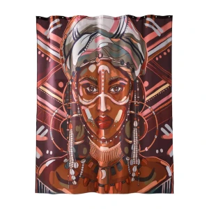 Штора для ванной Ethnic 180x200 см полиэстер цвет коричневый 86484758 STLM-2176106