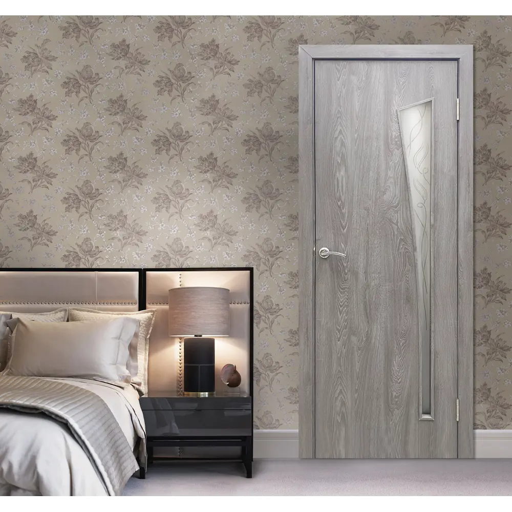 Дверь межкомнатная Белеза остекленная финиш-бумага ламинация цвет тернер серый 70x200 см 82662492 STLM-2209072 ПРИНЦИП  - Вид №4