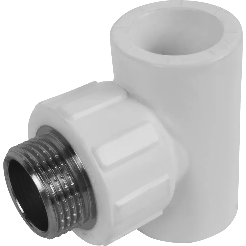 Тройник комбинированный ПОЛИТЭК 25 мм х 3/4" для систем водоснабжения 13565780 STLM-0003392