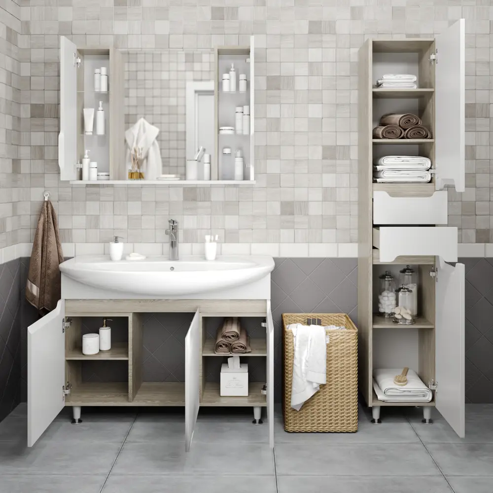 Зеркальный шкаф Santreyd «Рондо» для ванной 105 см 18854961 STLM-0013249 - Вид №6