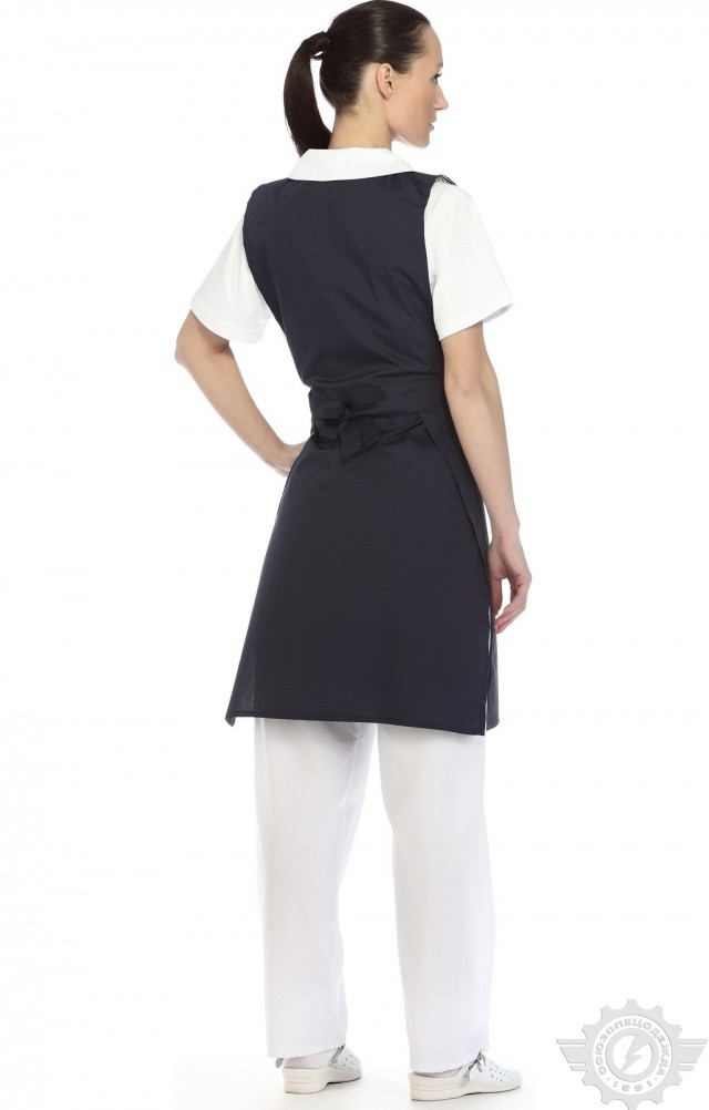 63501 Фартук-жилетка "Маша" синяя  Одежда для обслуживающего персонала  размер 56-62 Спецодежда  - Вид №10