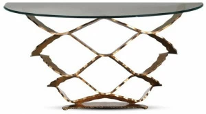 Reflex Консоль в форме полумесяца из железа и стекла Neolitico