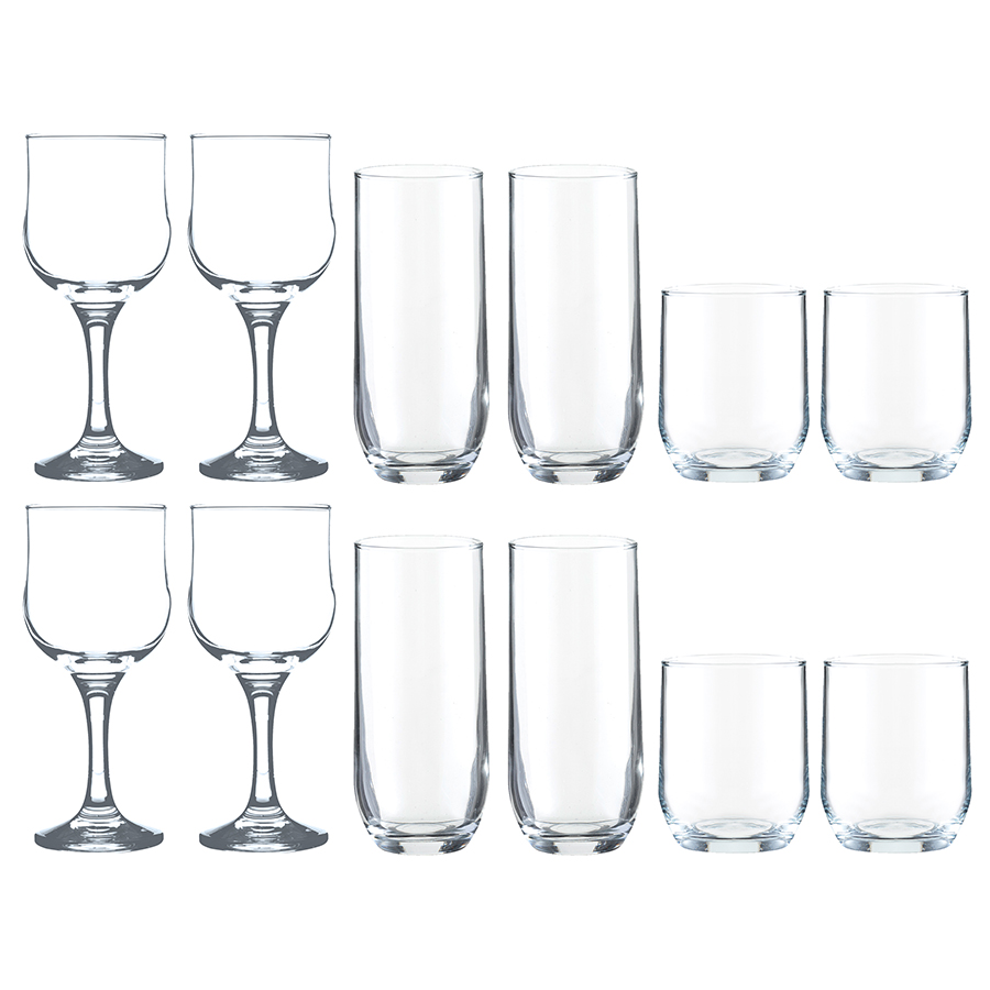 R0041.299 Набор из 4 бокалов и 8 стаканов tulip Ravenhead 