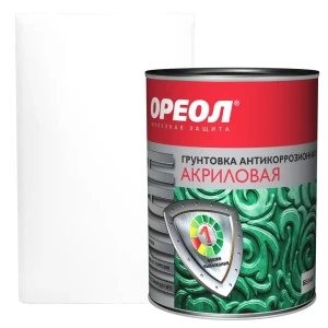 Грунтовка антикоррозийная Ореол Титан цвет белый 0.9 кг 18449480 STLM-2175357
