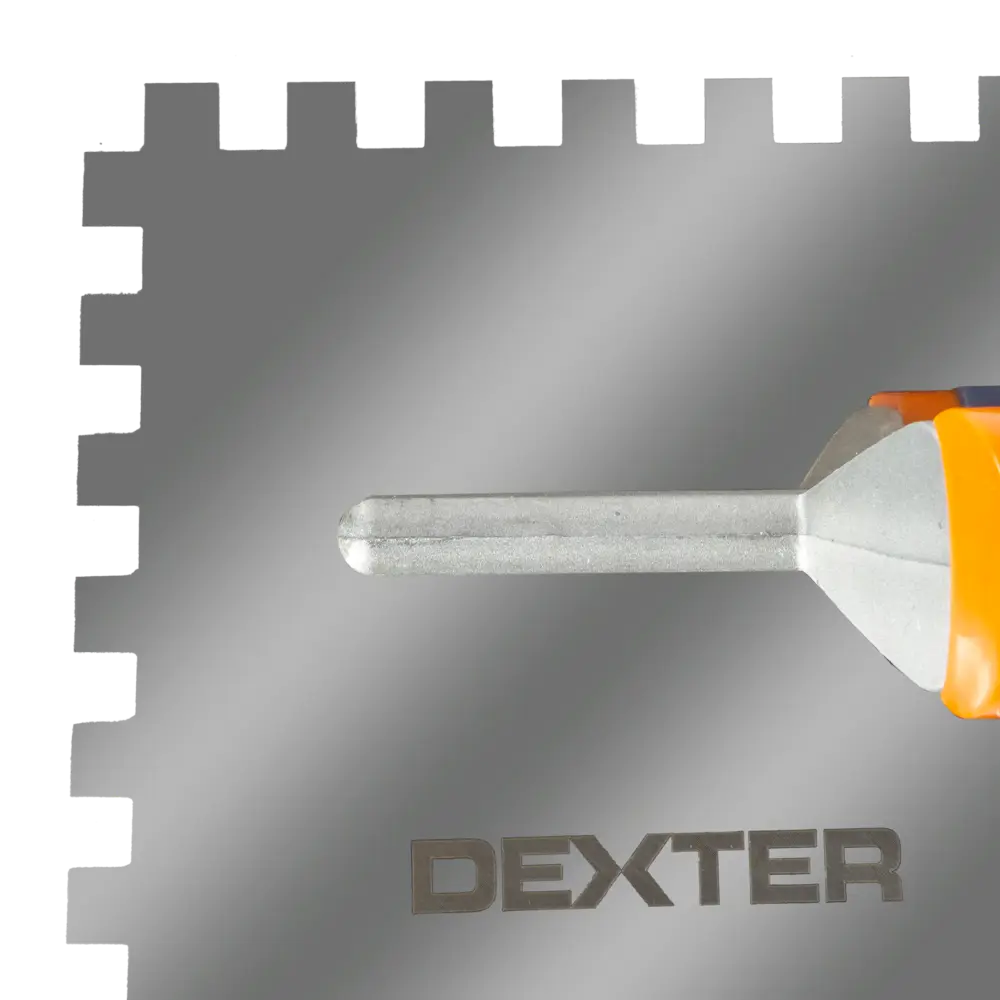 Гладилка зубчатая из нержавеющей стали Dexter LRM1041 128x280 мм, зуб 10x10 мм STLM-2094203 - Вид №1