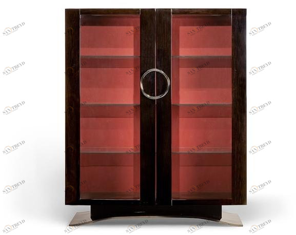 HUGUES CHEVALIER Буфет из лакированного дуба с распашными дверцами с ящиками Haussmann sun-id-1410649