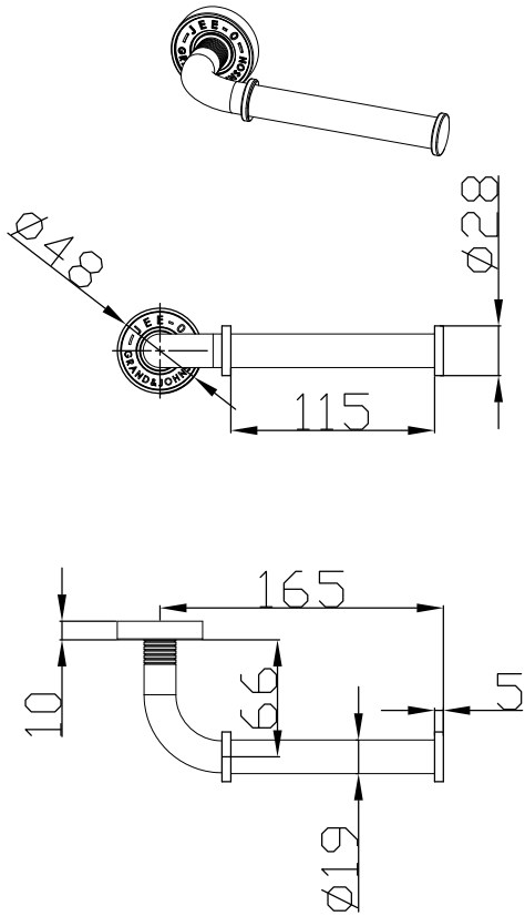 JEE-O Держатель рулона из нержавеющей стали Soho 701-0010/2/8/9 - Вид №1