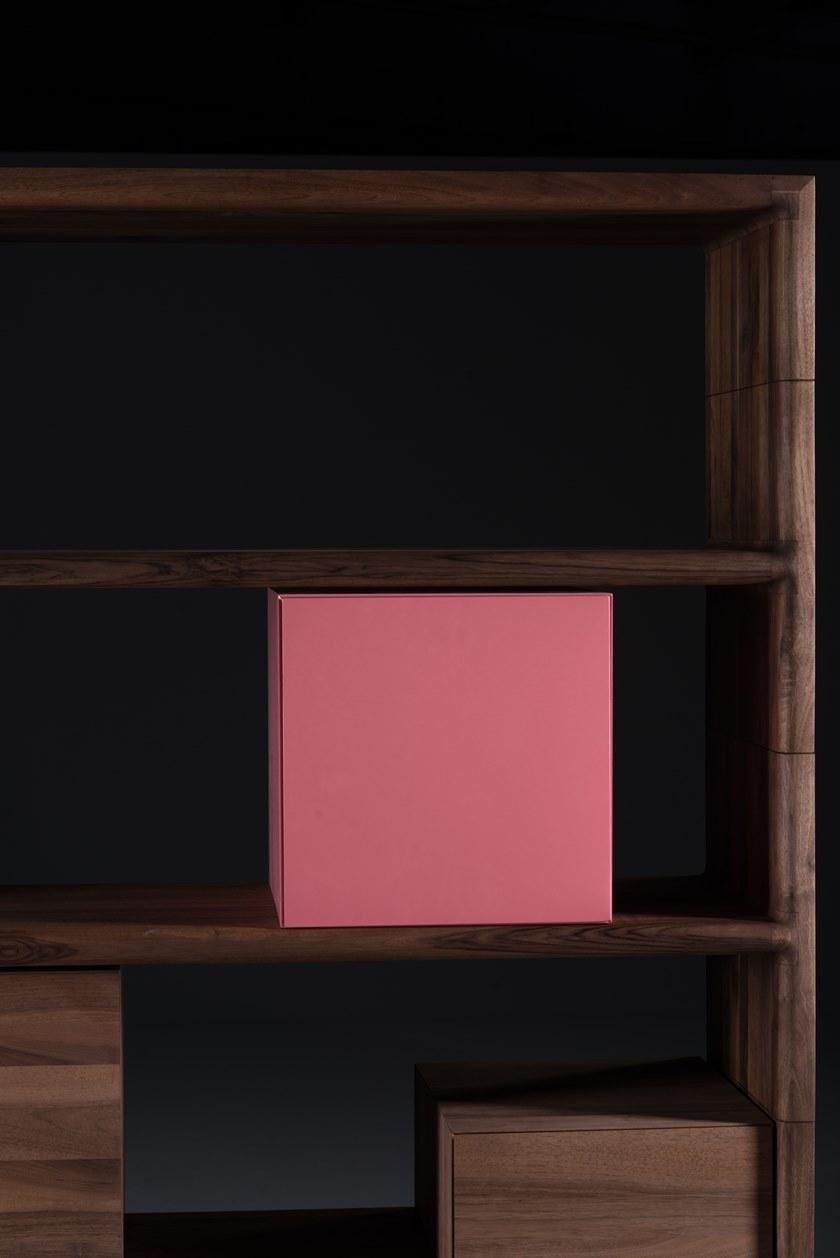 Artisan Модульный книжный шкаф из массива дерева с ящиками  Shagxxyy  - Вид №1