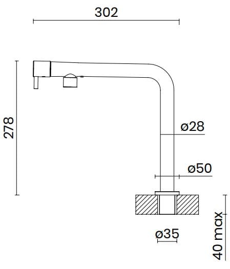 Смеситель для кухни с одной ручкой TASCA ZEUS ARCH-00117202 - Вид №2