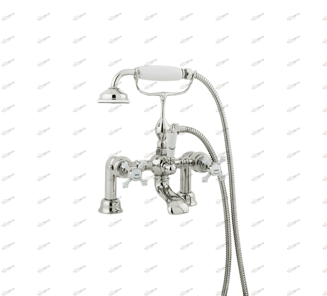 Gentry Home Смеситель для раковины от центра к центру 2 отверстия под смеситель 200 мм Chelsea Nickel GH100633