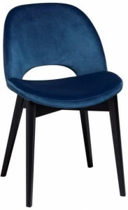 Tonin Casa Бархатный стул и деревянная основа Beetle