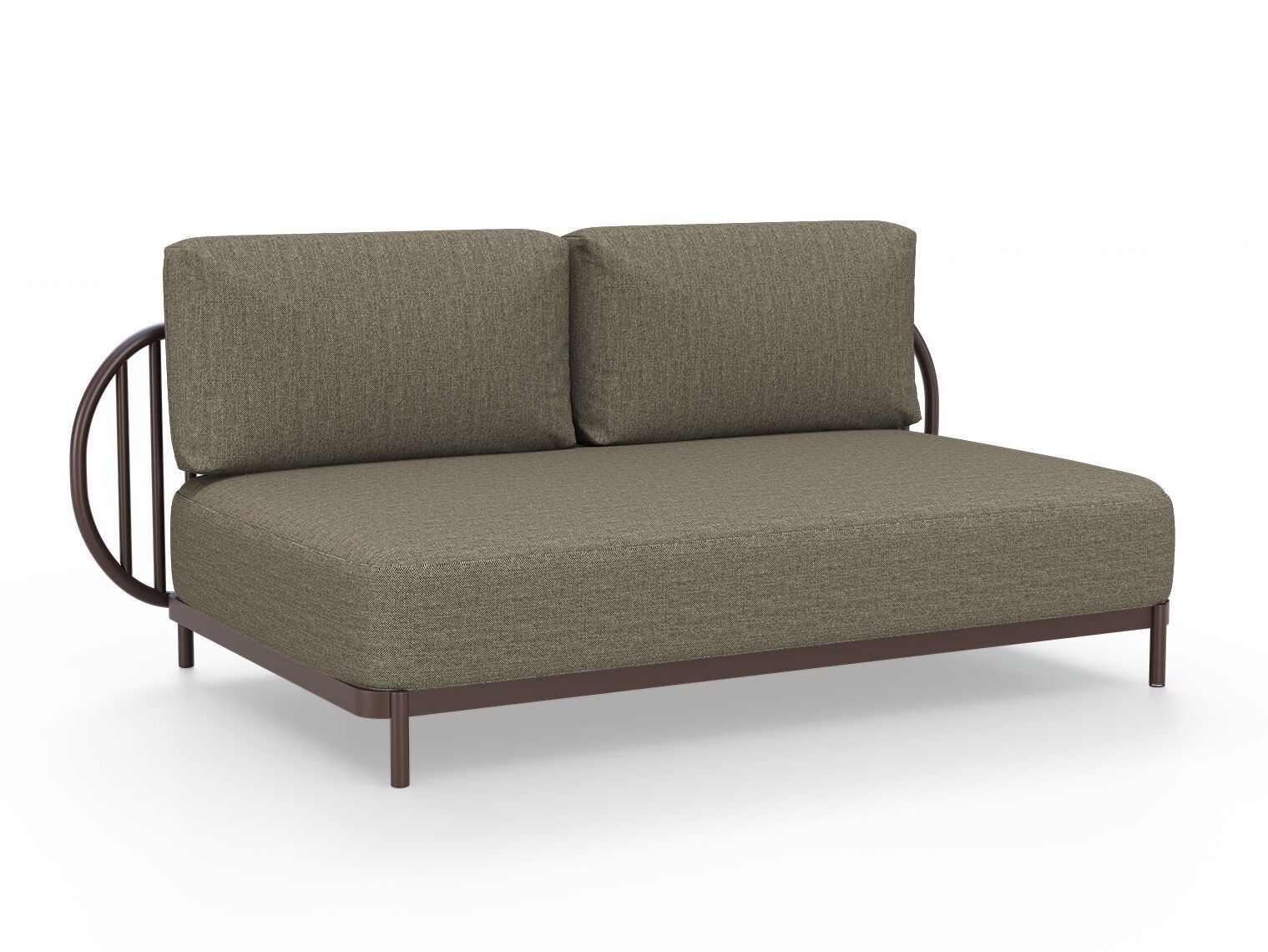 2-местный алюминиевый и Sunbrella® садовый диван YAAZ Ova ARCH-00035718 - Вид №11