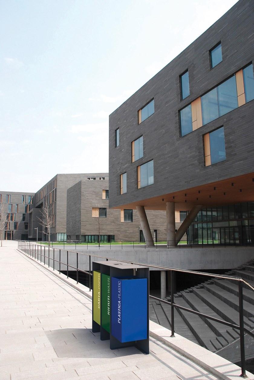 City Design Урна из оцинкованной стали с крышкой для раздельного сбора мусора sun-id-1467102 - Вид №4