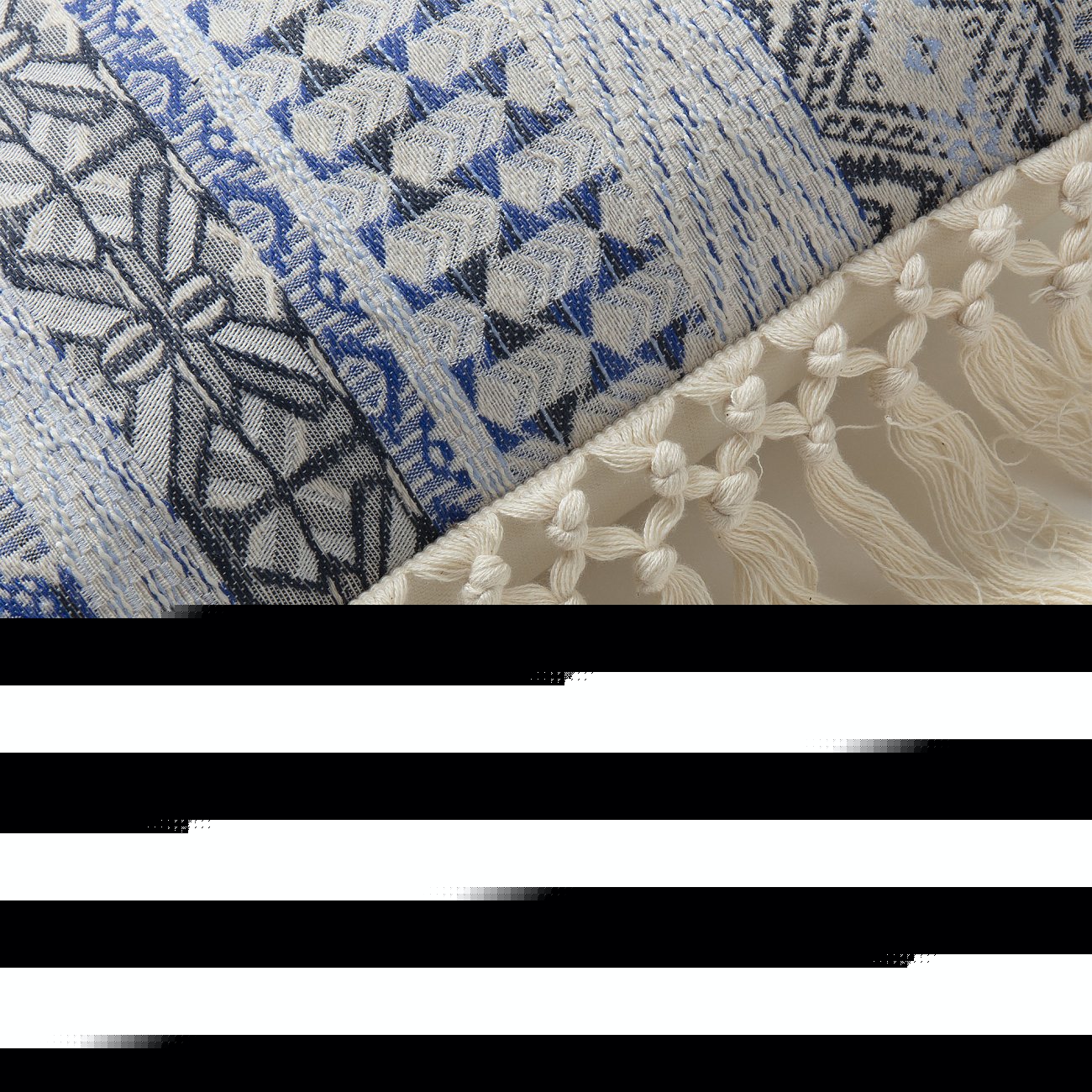 Чехол на подушку Isthar 45x45 синяя AA2449J25 от La Forma LA FORMA ОРНАМЕНТ 298849 Синий  - Вид №3