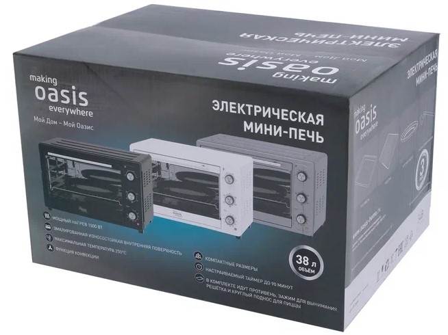 9146396 Мини-печь Oasis M-S38CW белый STDN-0142153 - Вид №8