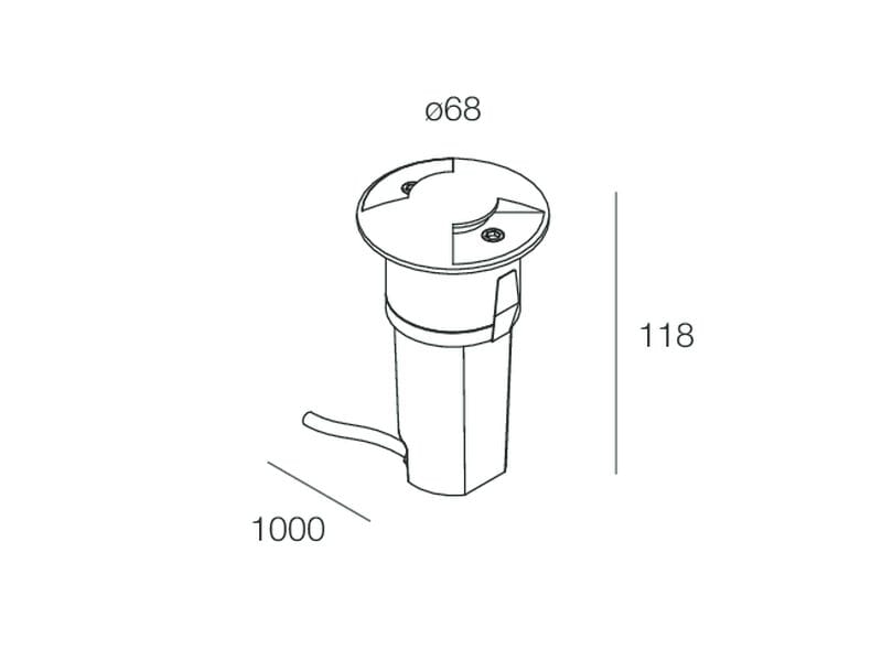 Открытый алюминиевый светодиодный дорожный знак Novalux AZIMUT ARCH-00113097 - Вид №3