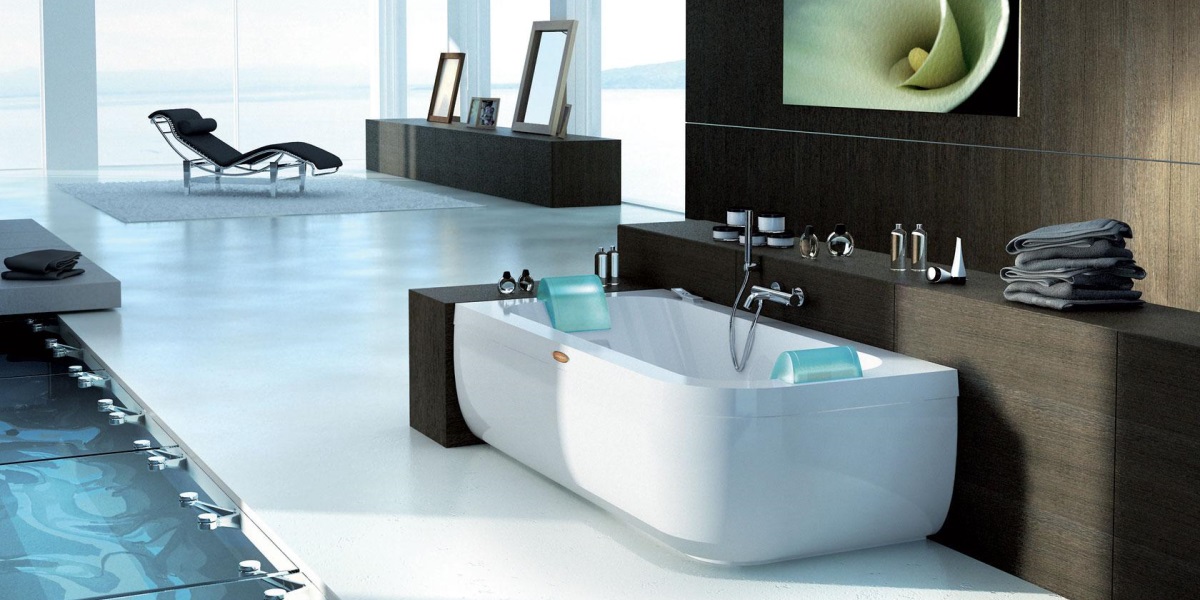 Ванна с гидромассажем "HYDRO BASE" Aquasoul Doubble угловая 9443-191A Dx Jacuzzi 9443191ADX - Вид №1